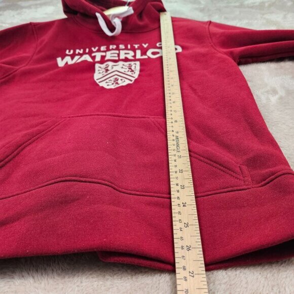University of Waterloo Hoodie Embroidered Logo Sweatshirt Long Sleeve Men's Sz S - Picture 5 of 10